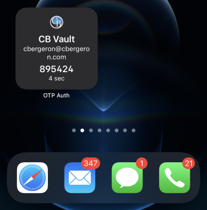 OTP Auth Widget