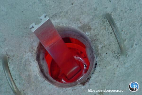 Photo of a homemade metalcasting furnance. My 2 Bucks Furnace