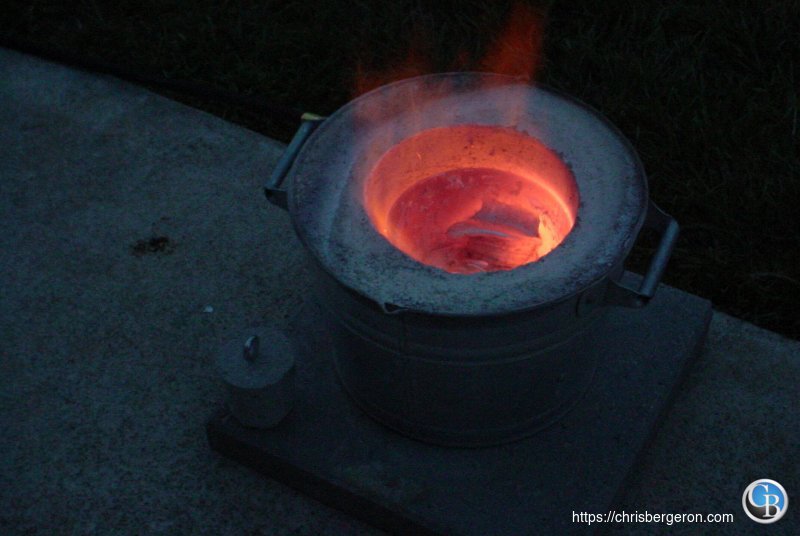 Aluminum melting in the furnace